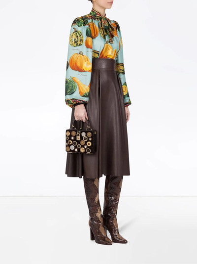 Dolce & Gabbana pumpkin-print twill blouse outlook