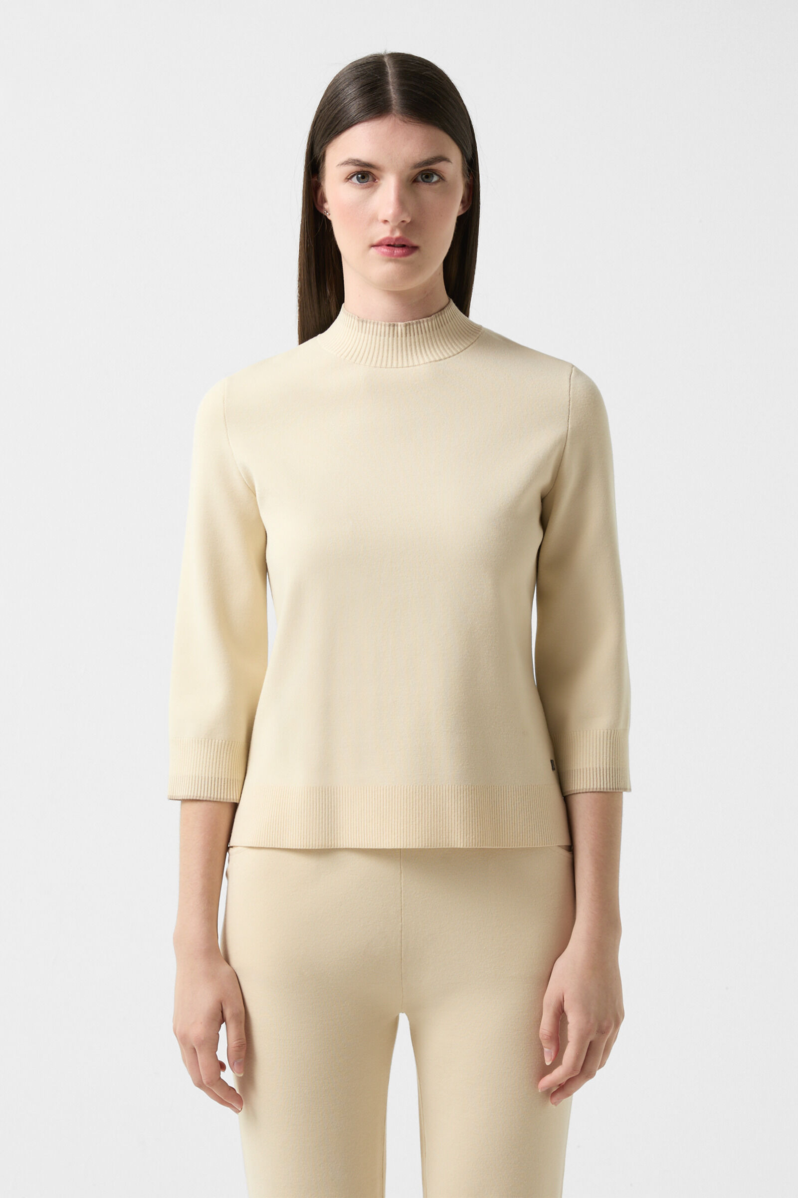 Berrit knitted shirt in Cream - 2