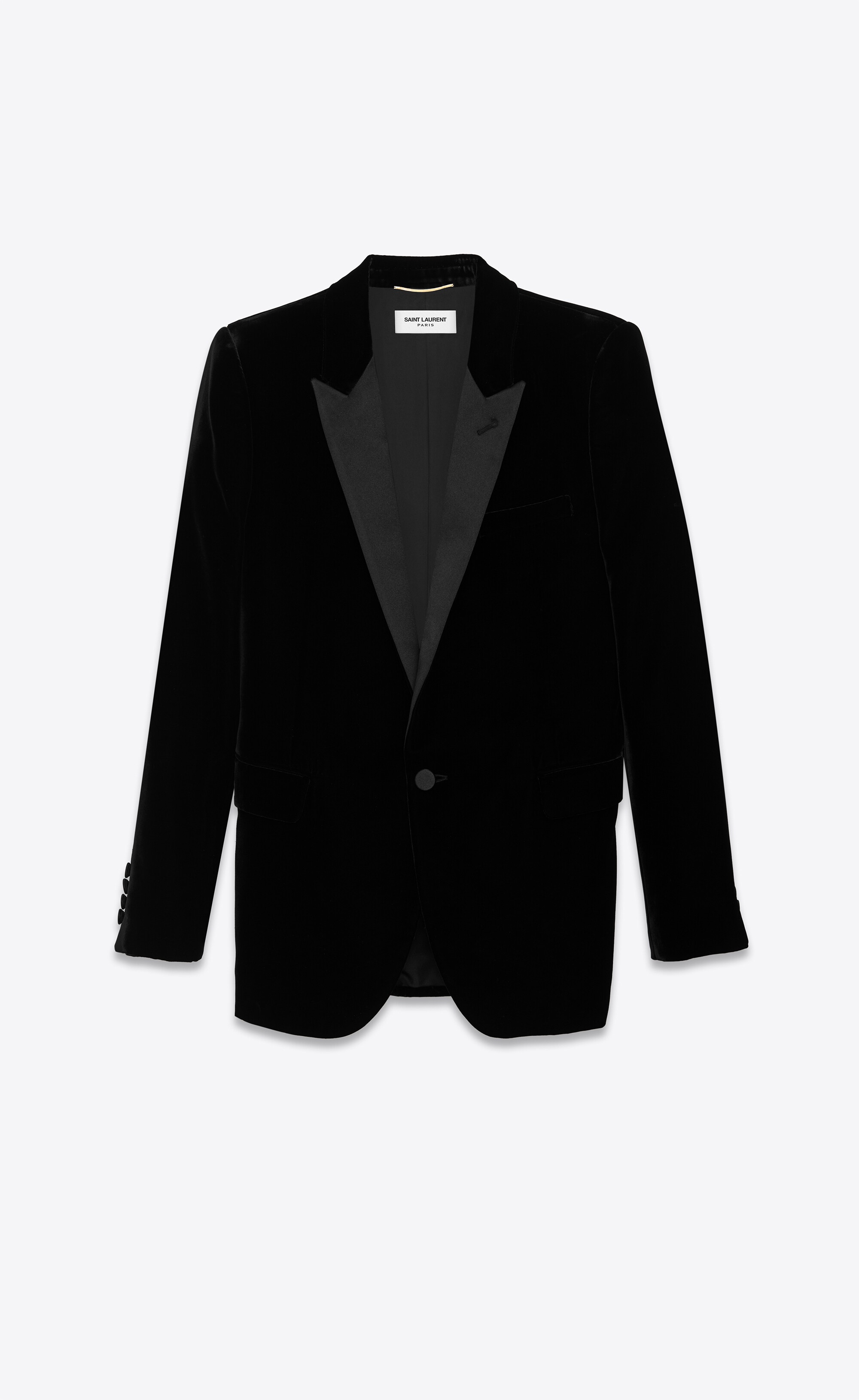 tuxedo jacket in velvet - 1