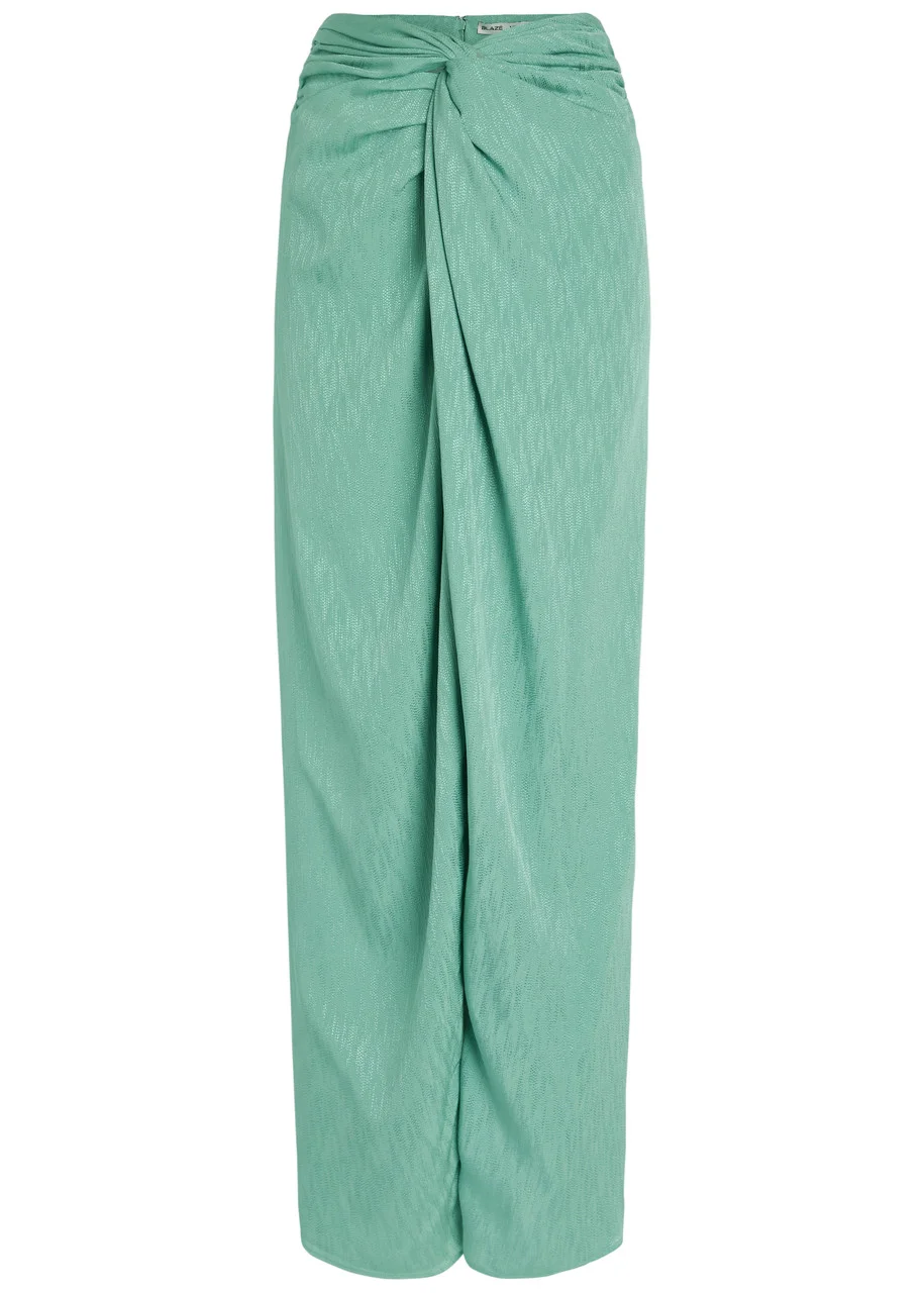 Blaze Milano Konik Twist Silk Maxi Skirt - 1