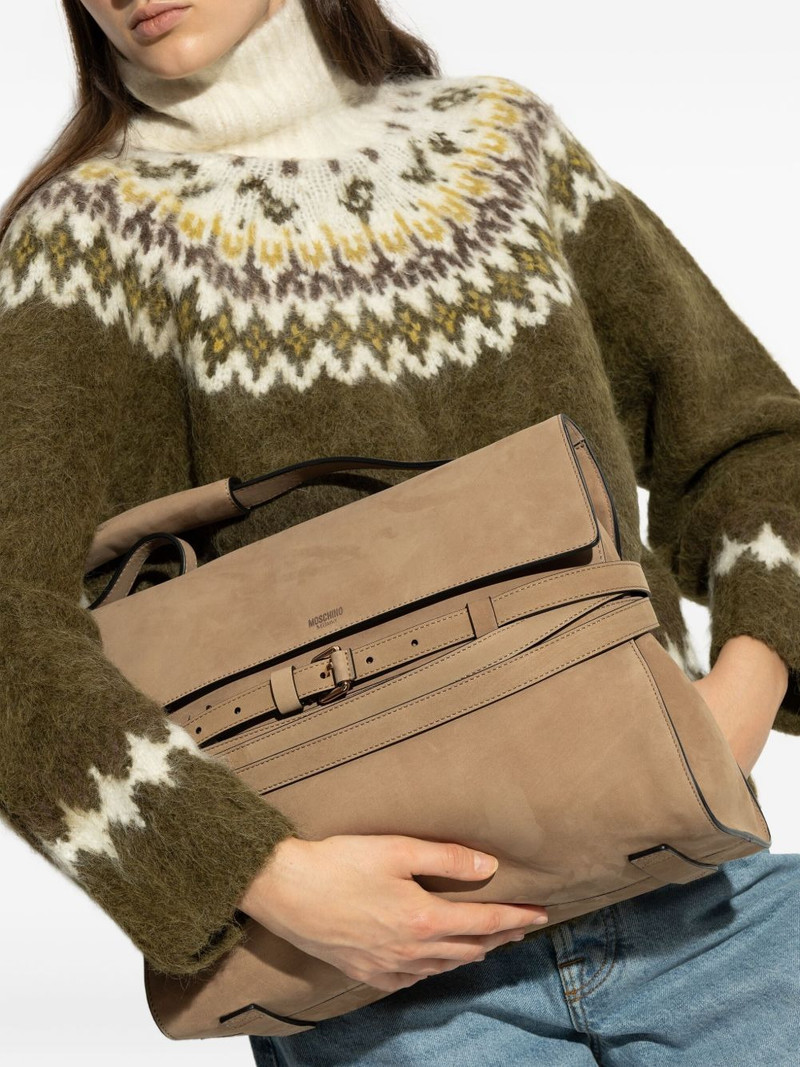 Moschino Tie Me strap-detail tote bag outlook