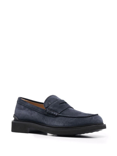 Tod's suede slip-on loafers outlook