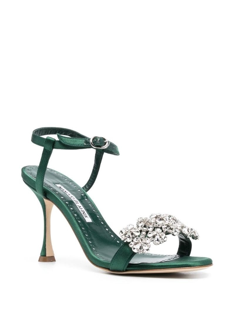 crystal-embellished  sandals - 2