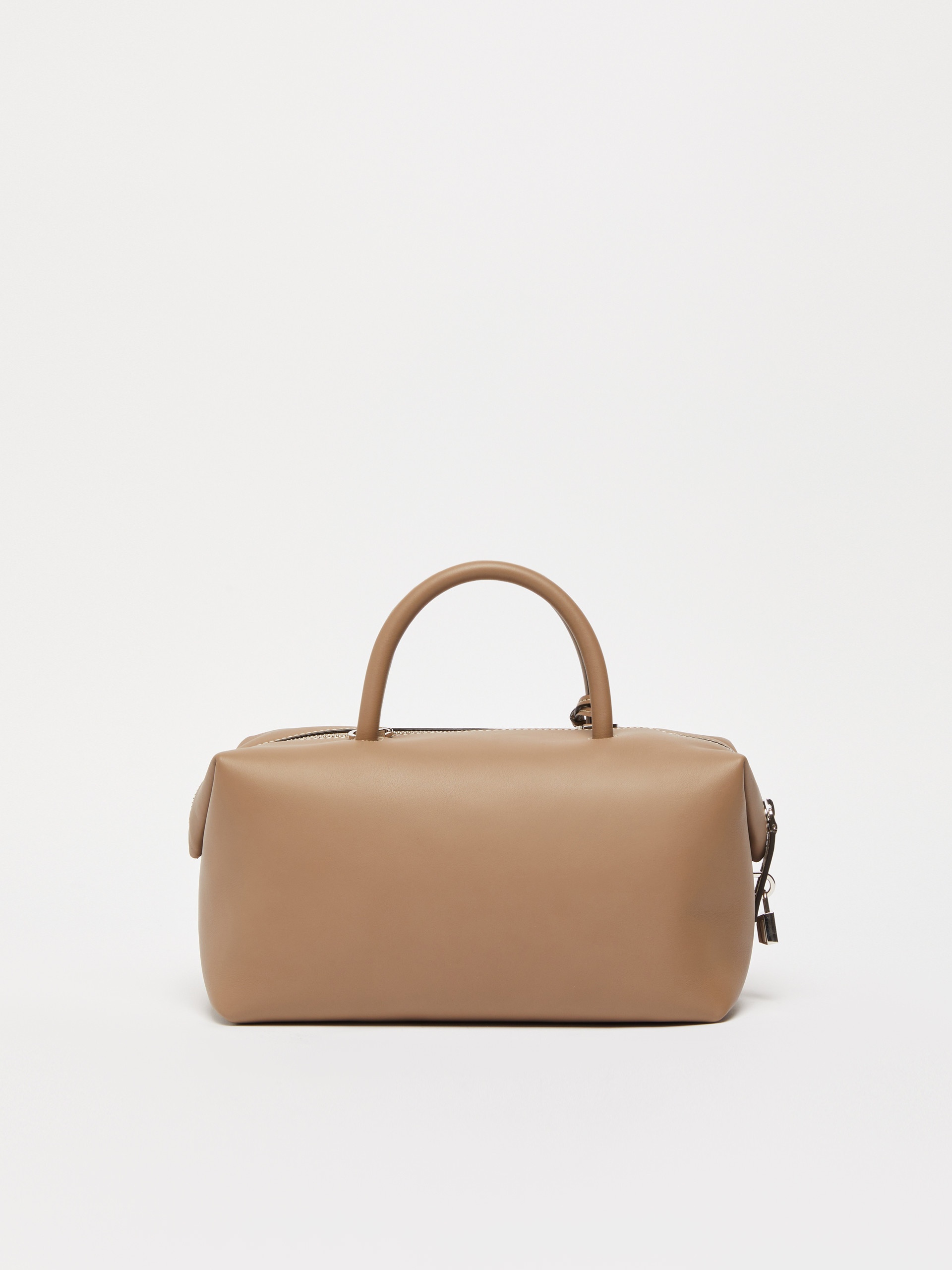 HOLDALLM Medium natural leather bowler bag - 3