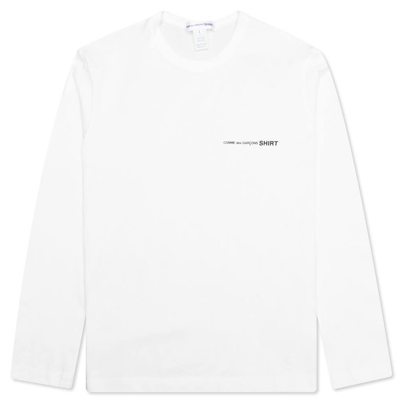 White Logo Long Sleeve T-Shirt 1