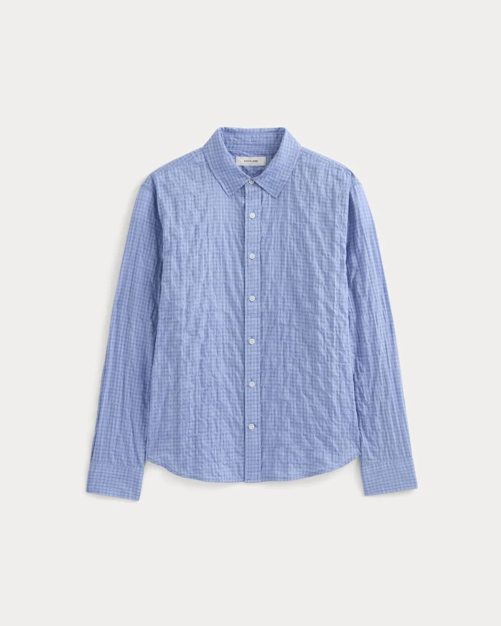 TEXTURED VOILE BUTTON-UP SHIRT - 1