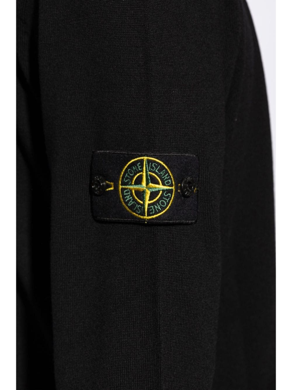 Compass-patch wool jumper - 5