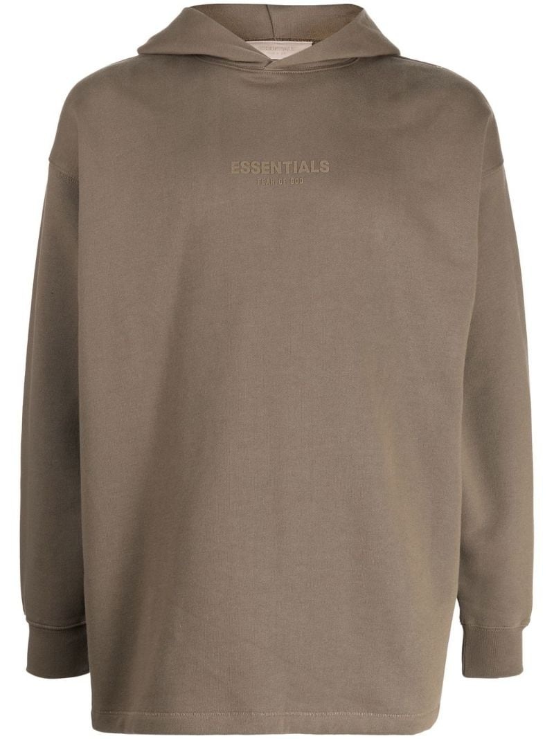 cotton-blend hoodie - 1