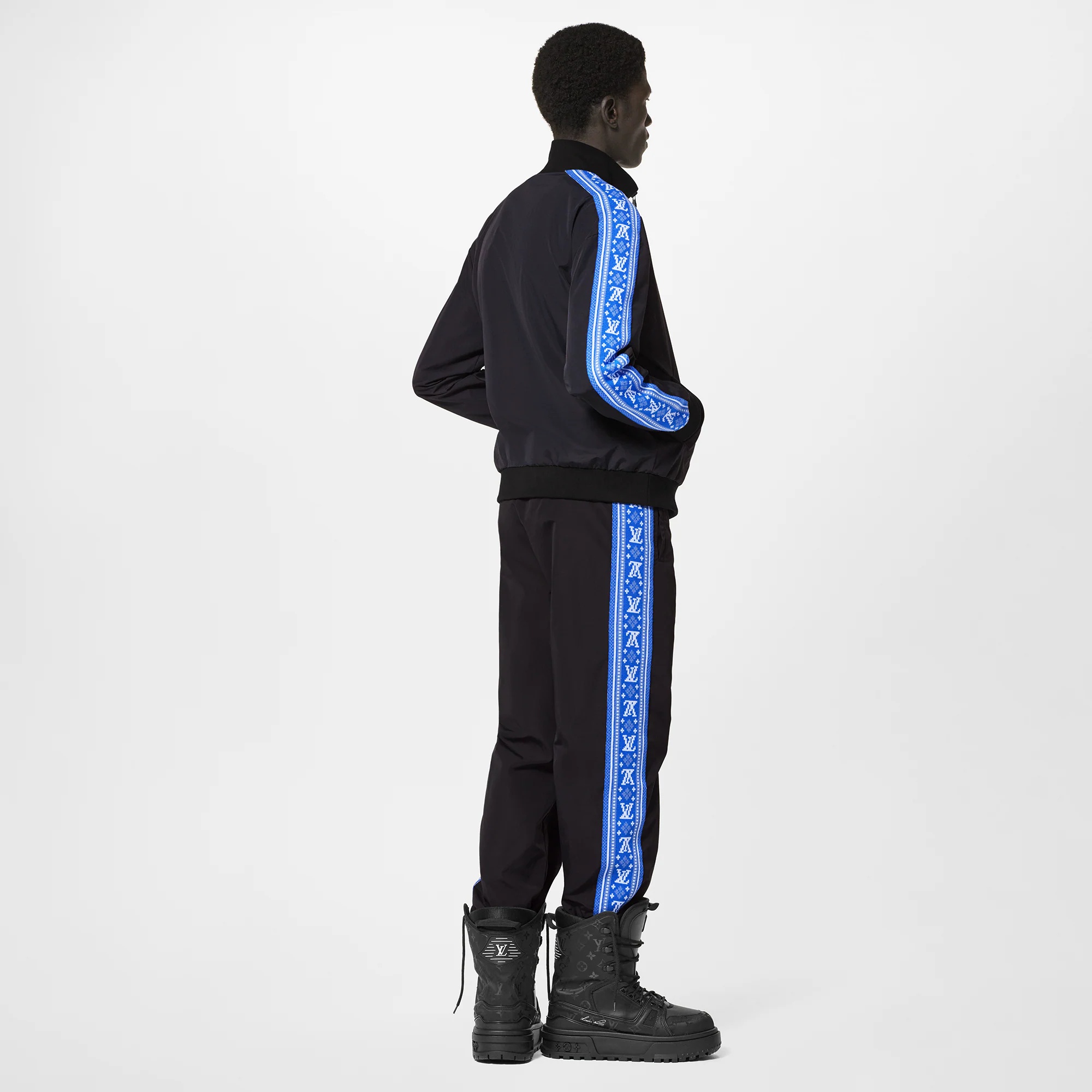 LV Fair Isle Stripes Nylon Tracksuit - 3