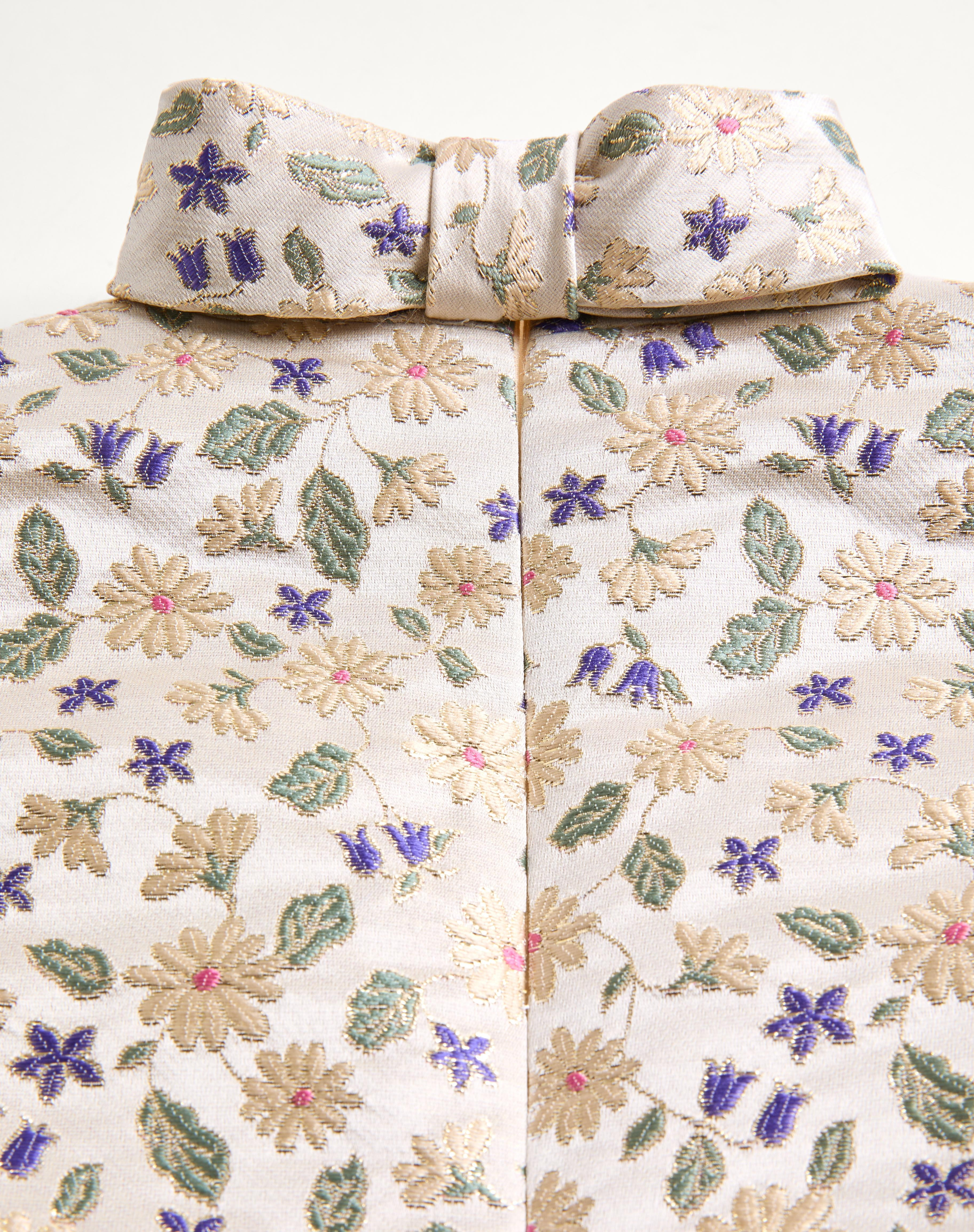 SHORT DRESS IN GARDEN LUREX JACQUARD - 8