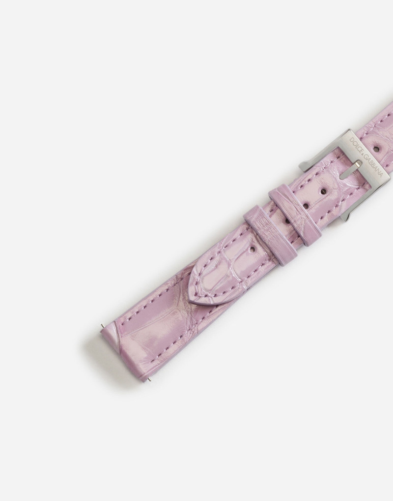 Dolce & Gabbana Alligator strap with buckle and hook in steel outlook