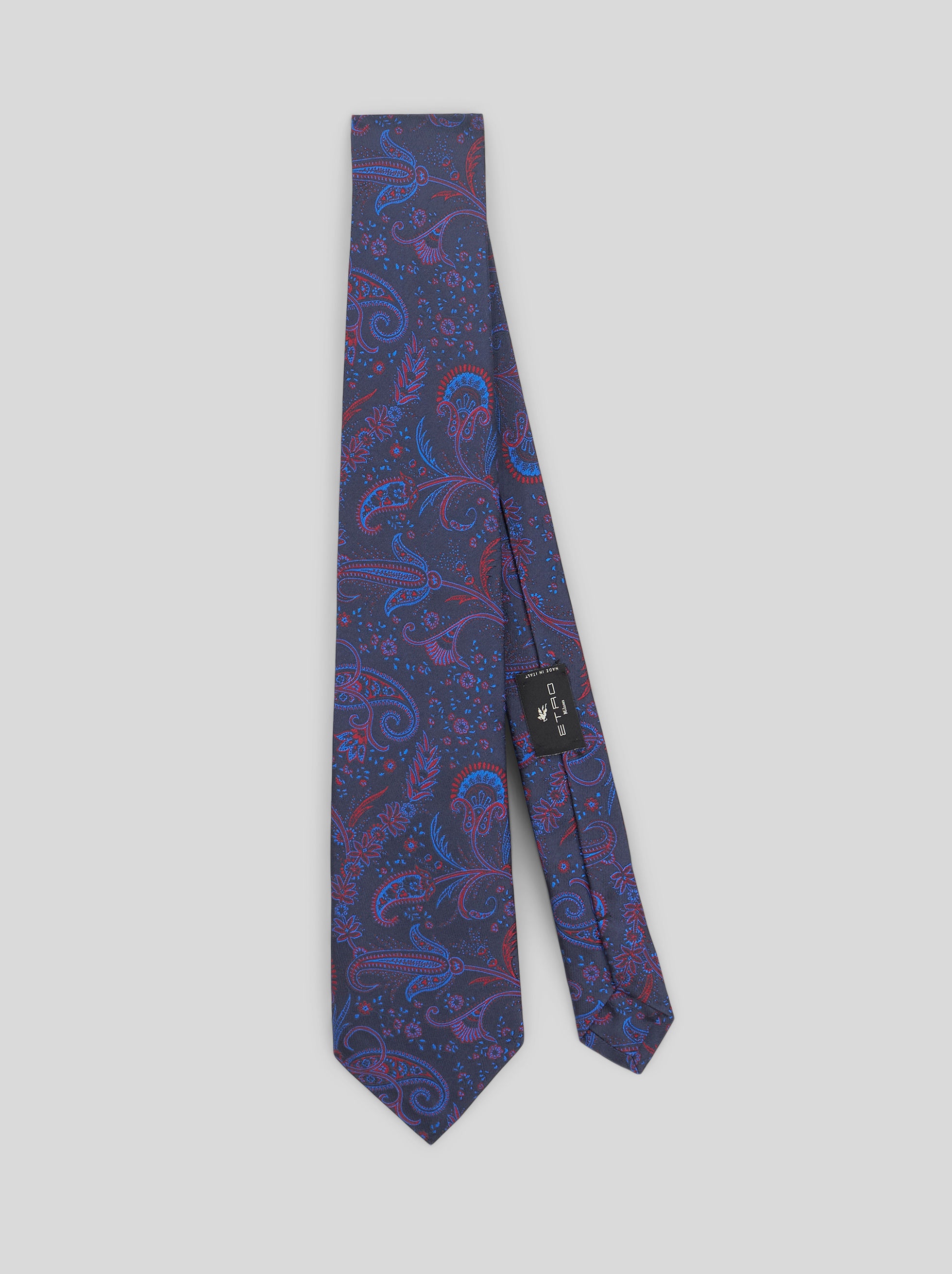 FLORAL PAISLEY JACQUARD TIE - 1