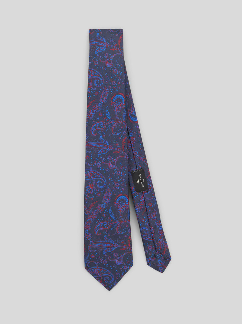 FLORAL PAISLEY JACQUARD TIE 1