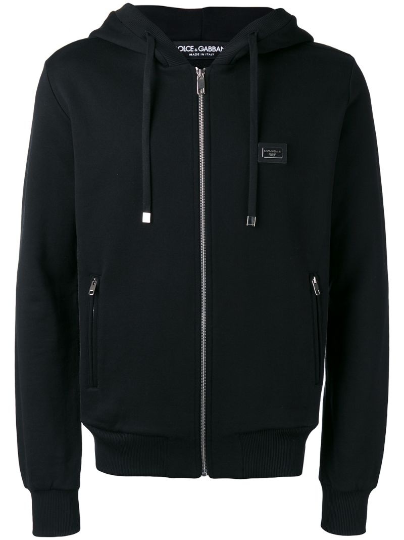 drawstring zip hoodie - 1