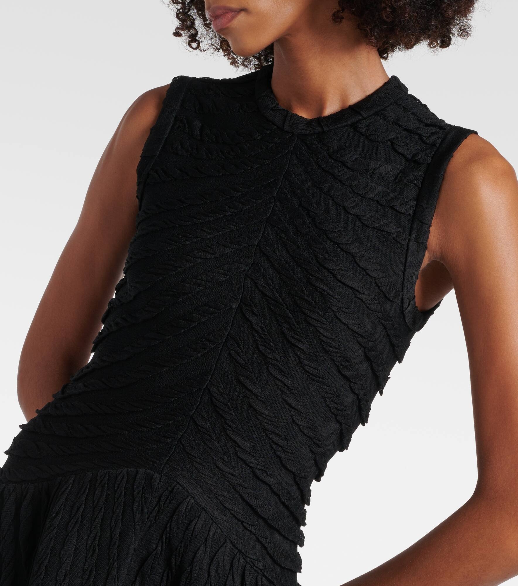 Gathered midi dress - 4
