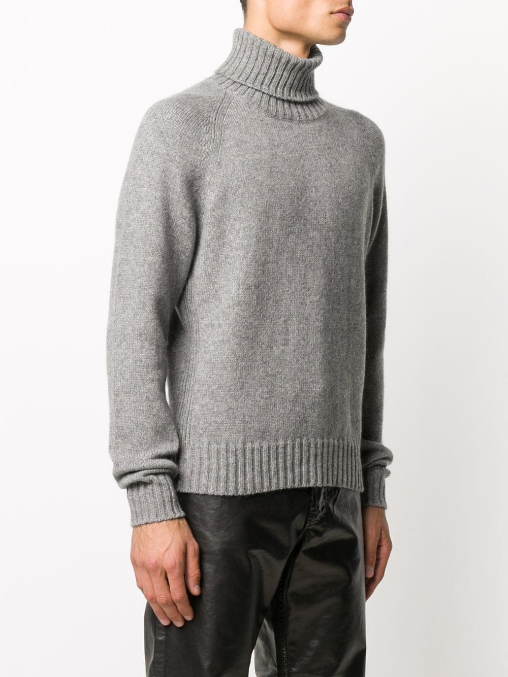 roll neck cashmere jumper - 3