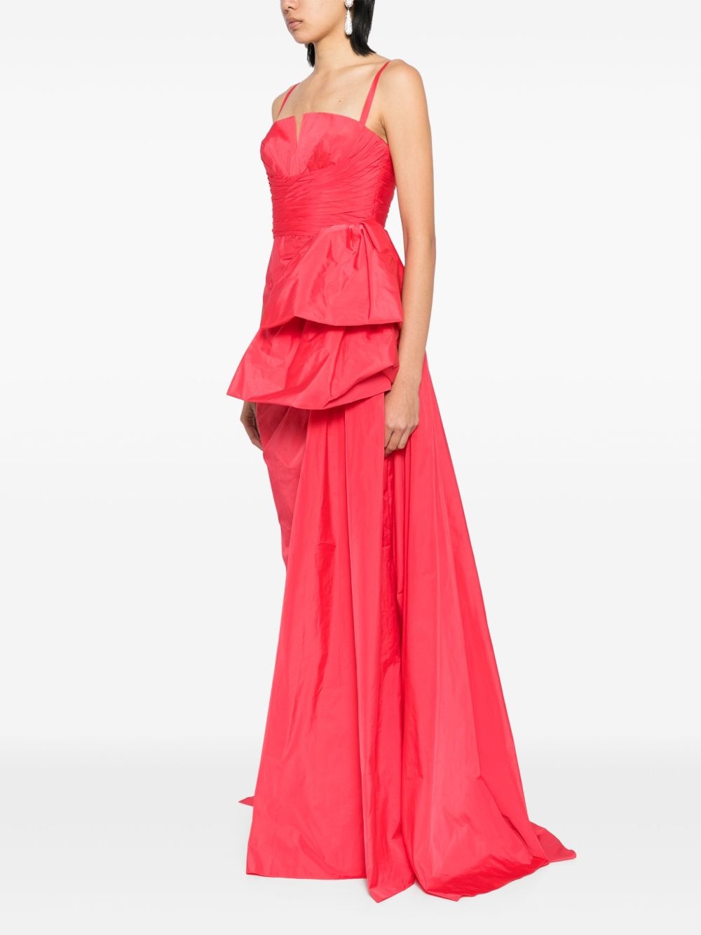 draped bodice gown - 3