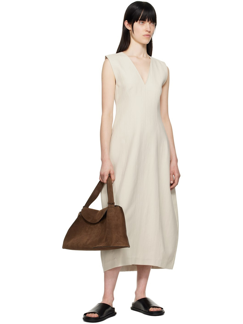 Studio Nicholson Off-White Enna Midi Dress outlook