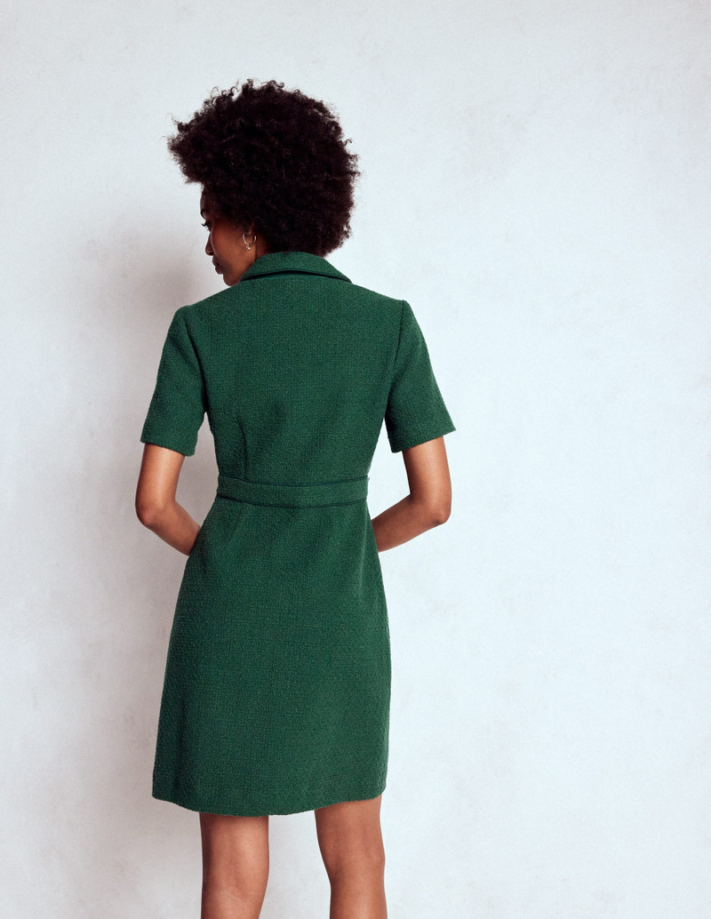 Eda Cotton Shift Dress-Emerald Night 4