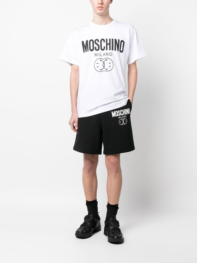 Moschino x Smiley cotton jersey shorts outlook