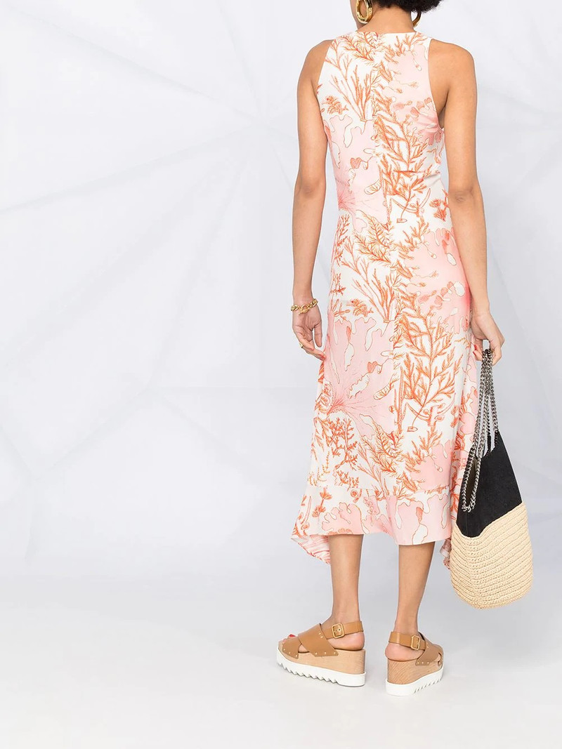 tropical print sleeveless dress 6