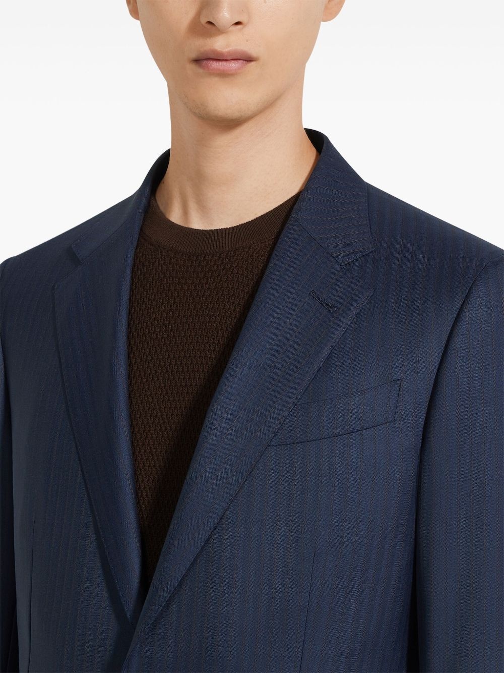 wool single-breasted suit - 5