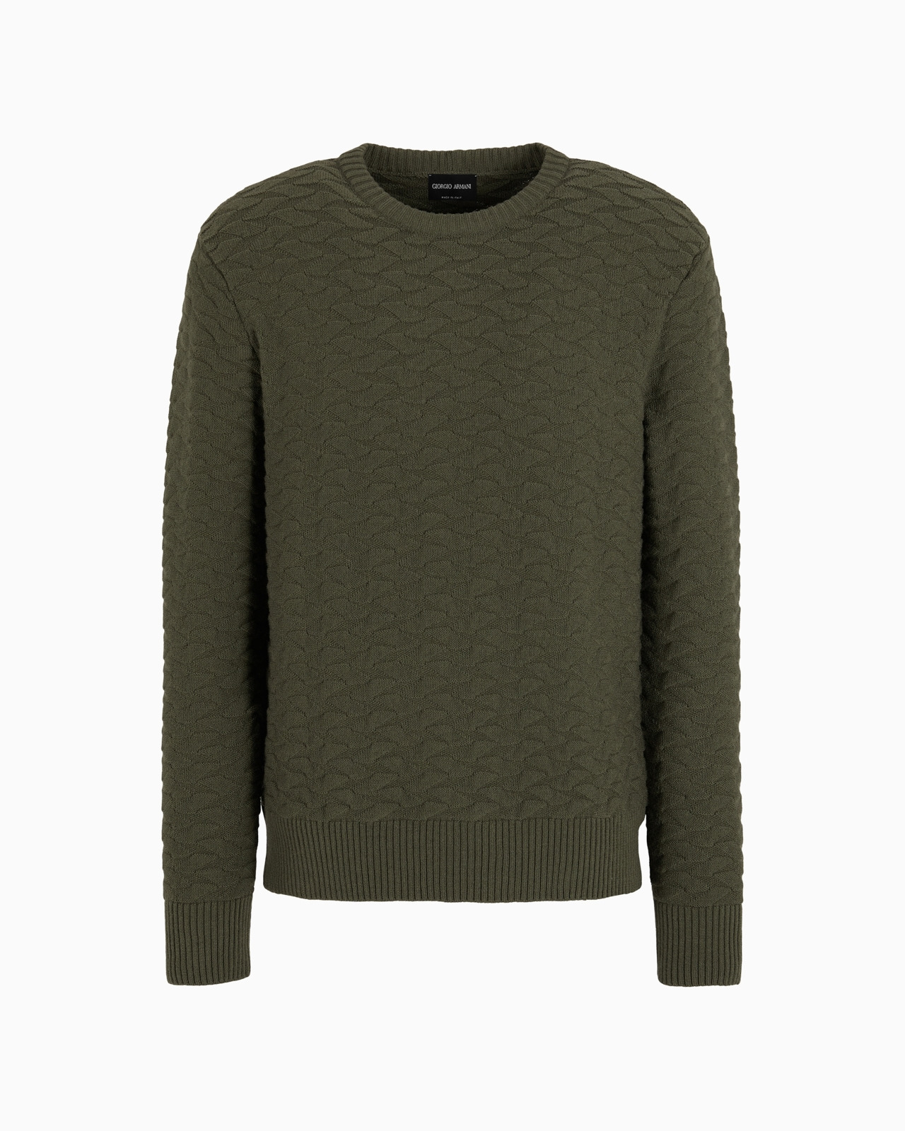 Jacquard virgin-wool blend crew-neck jumper - 1