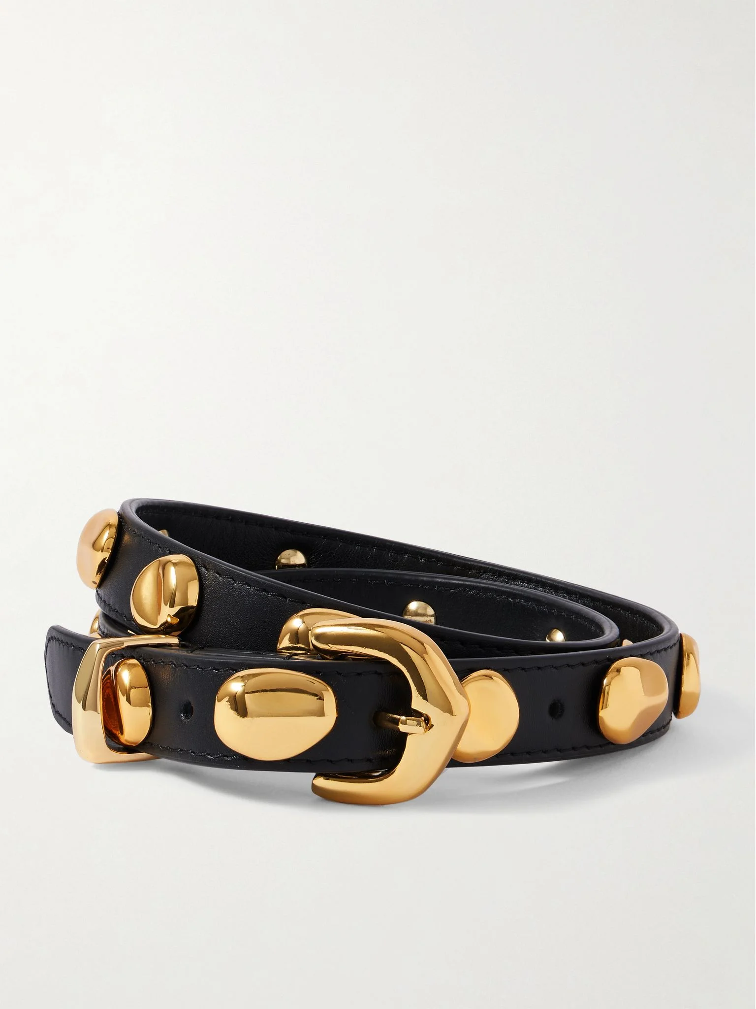 The Vaal embellished leather belt Black - 1
