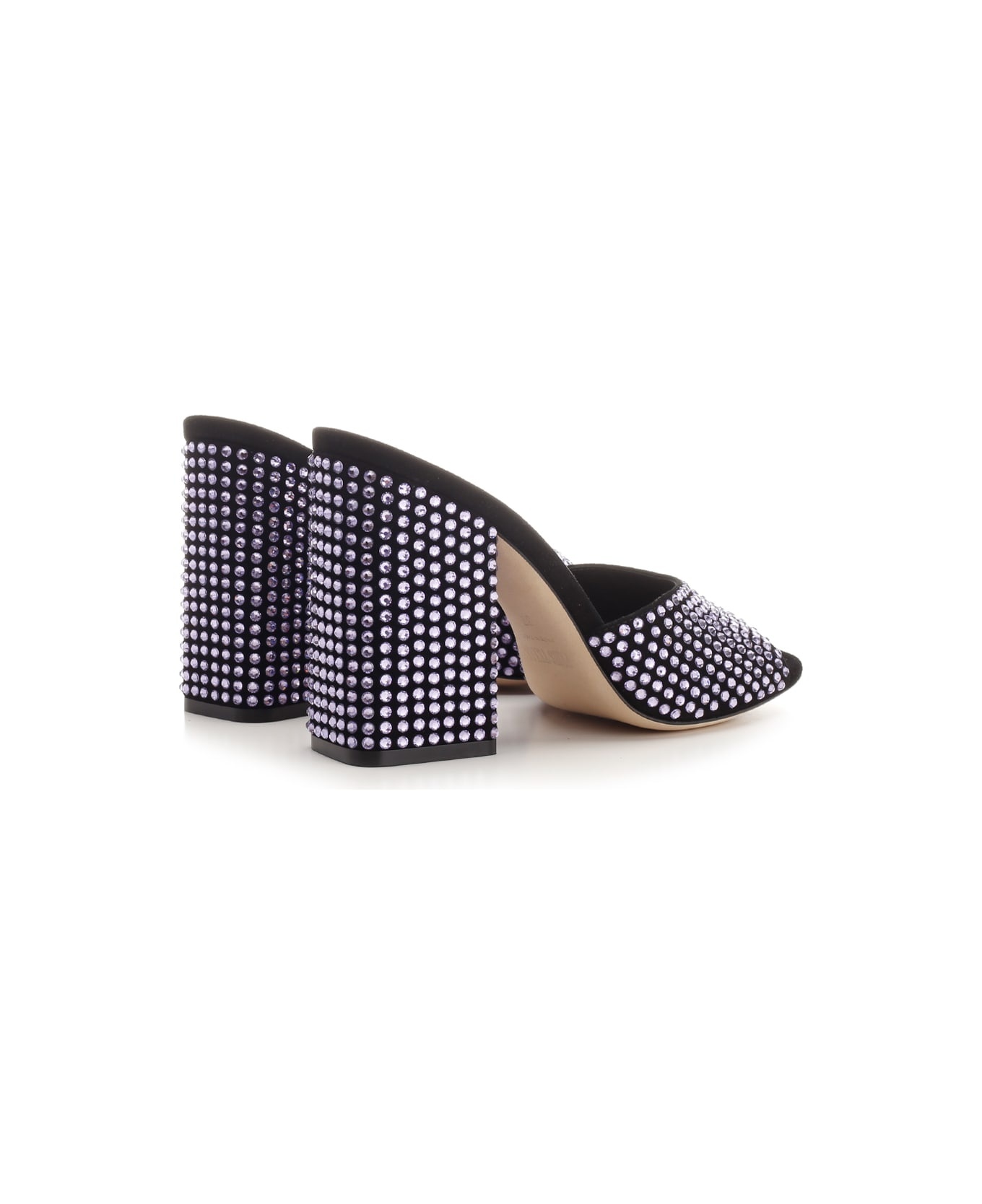 Crystal Embellished Mules - 3