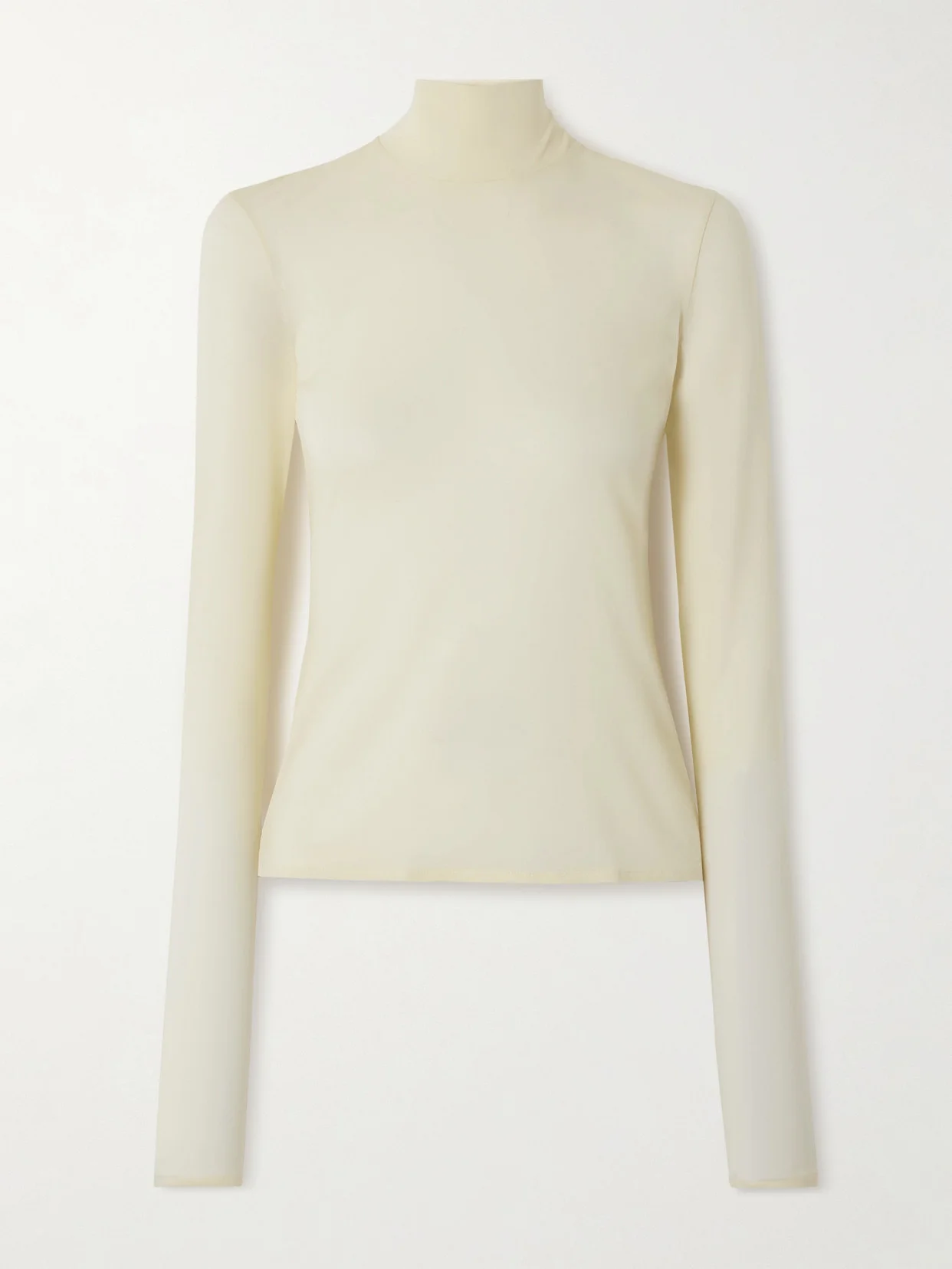Jersey Turtleneck Top - 1
