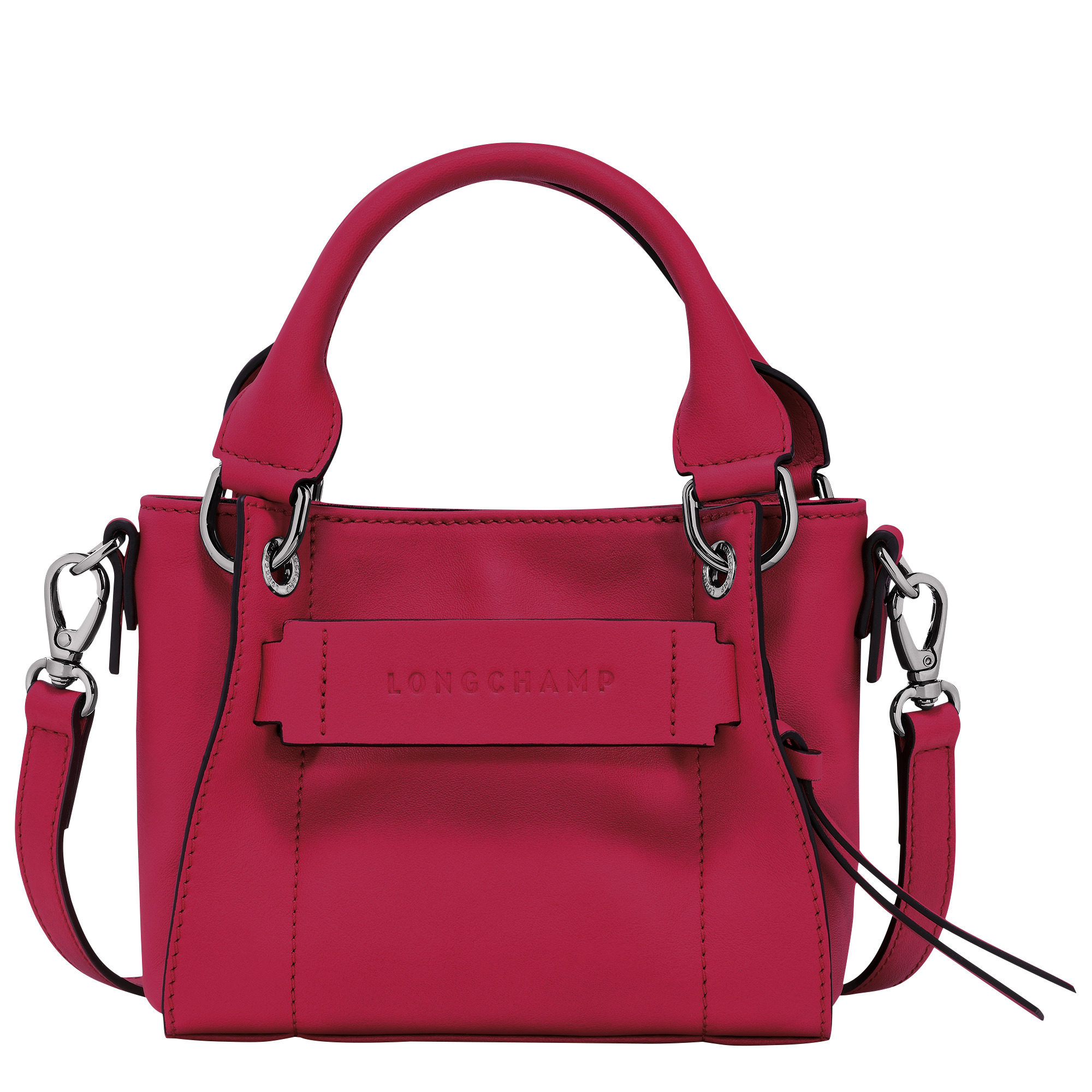 Longchamp 3D XS Handbag Magenta - Leather - 1