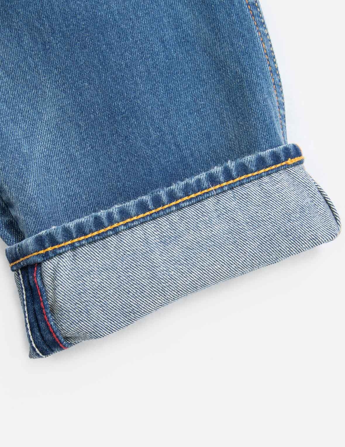 ALLOVER GODHEAD AND LOGO DISCHARGED  PRINT CARROT-FIT JEANS #2017 - 9