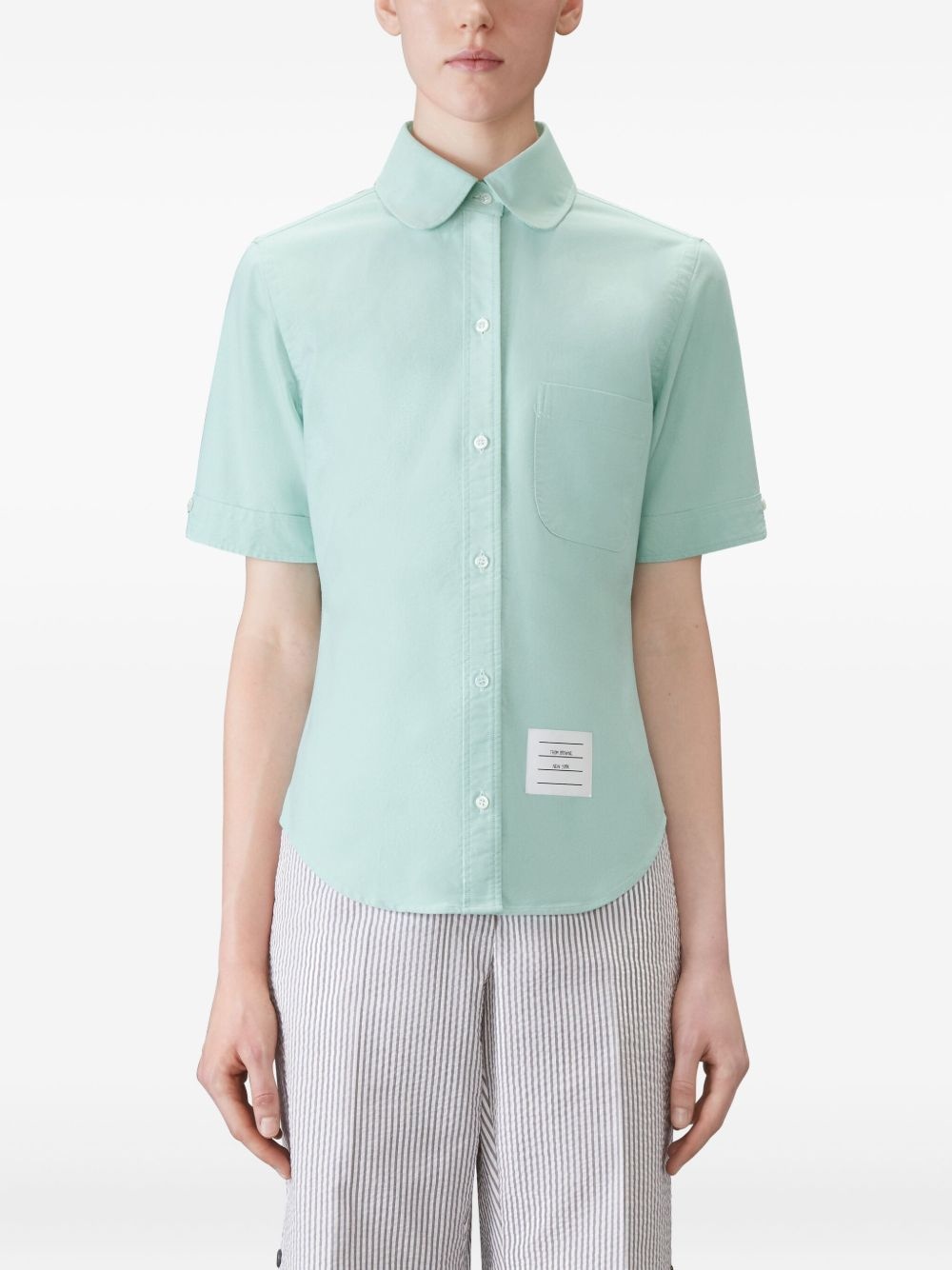 oxford round-collar shirt - 4