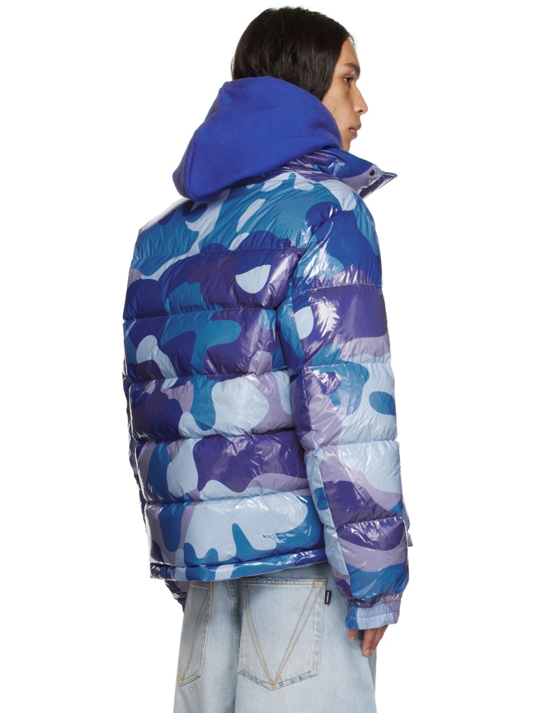 Blue Camo Puffer Jacket - 3