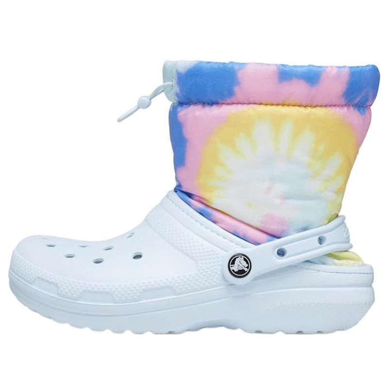 Crocs Classic Lined Neo Puff Boots 'Tie Dye Mineral Blue' 207328-002 - 1