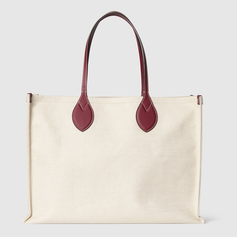 Large tote bag with Gucci print 6