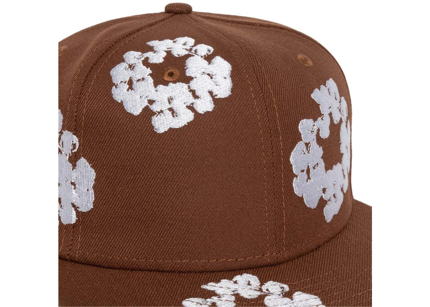 Denim Tears New Era Cotton Wreath 59/50 Cap Brown - 3