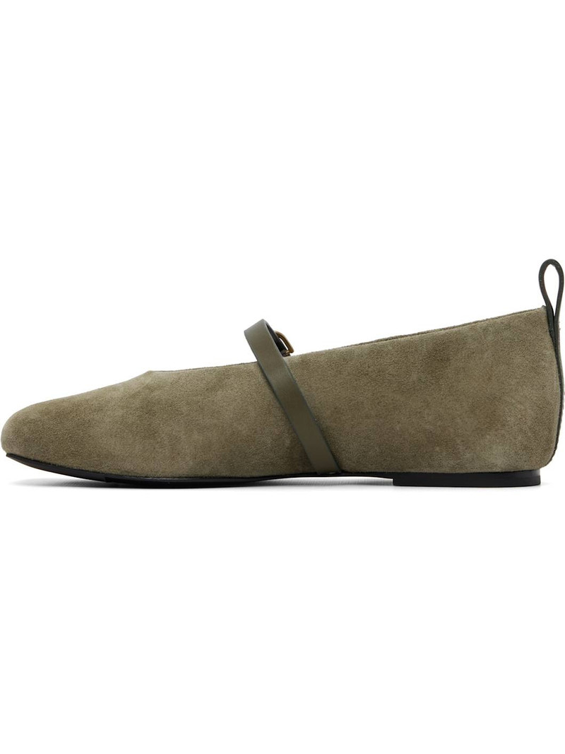 rag & bone Khaki Spire Suede Mary Jane Flats outlook