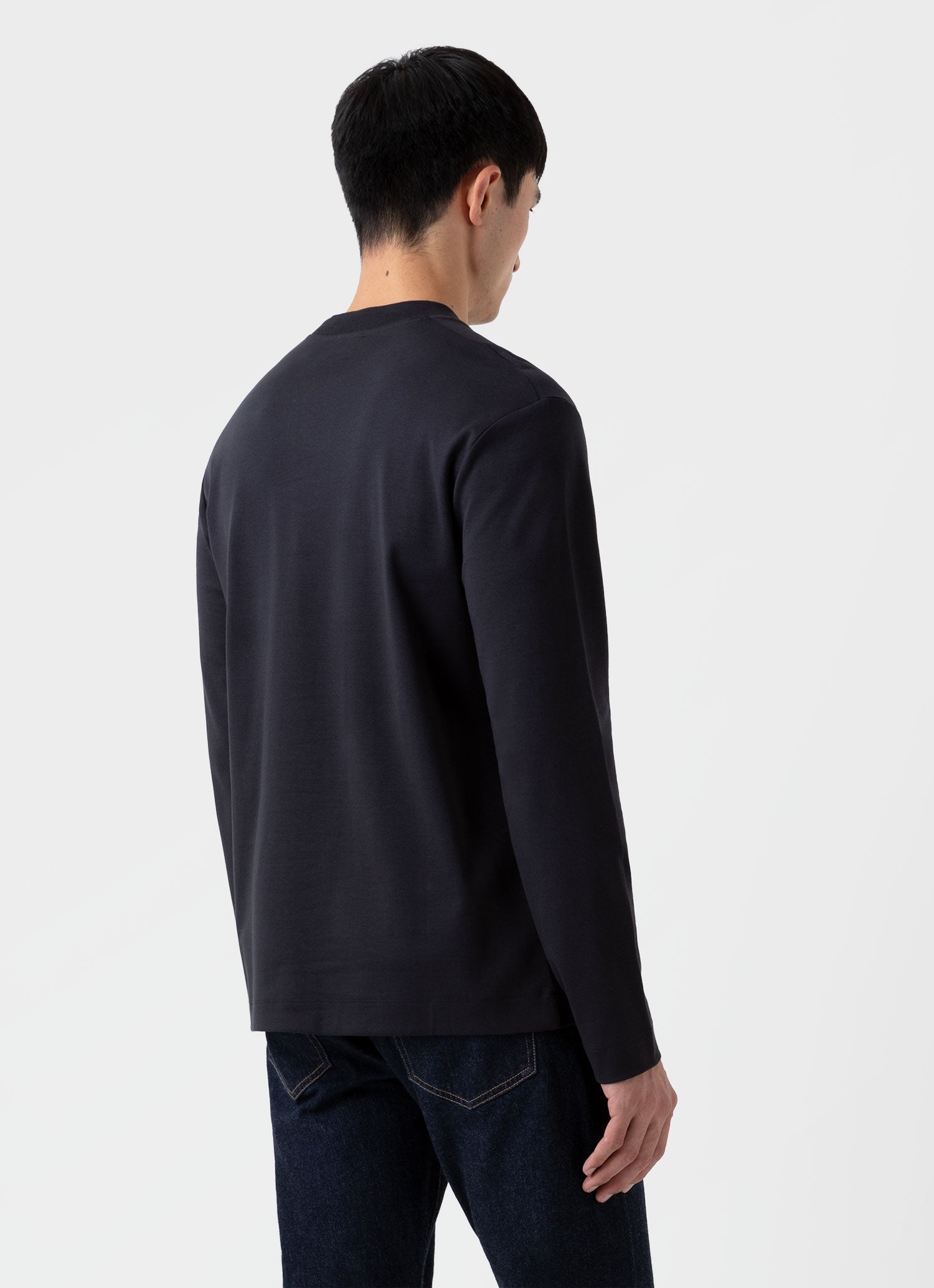 Carbon Brushed Long Sleeve T‑shirt - 4