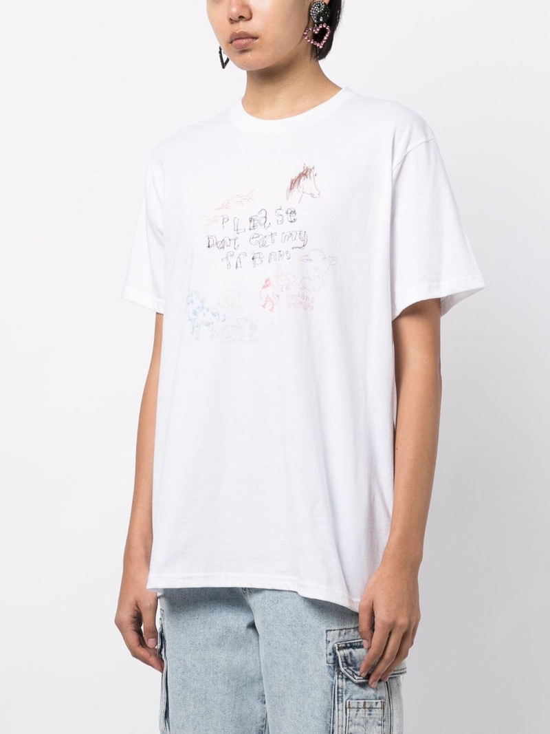 graphic-print organic cotton T-shirt 3