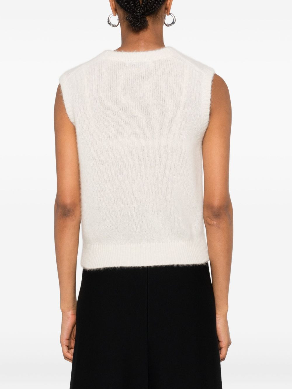 cashmere sleeveless top - 4