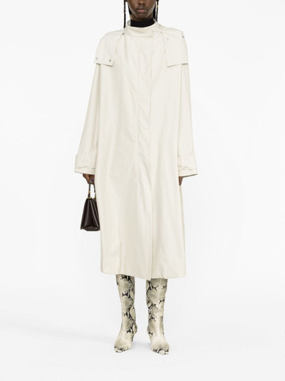 Studio Nicholson double-breasted hooded coat outlook