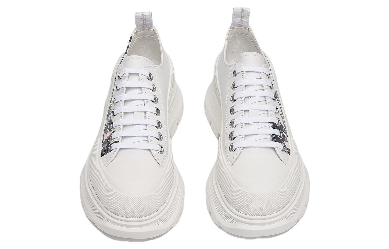Alexander McQueen Tread Slick Lace-up Shoes 'White Multi' 711108WIATC9583 - 2