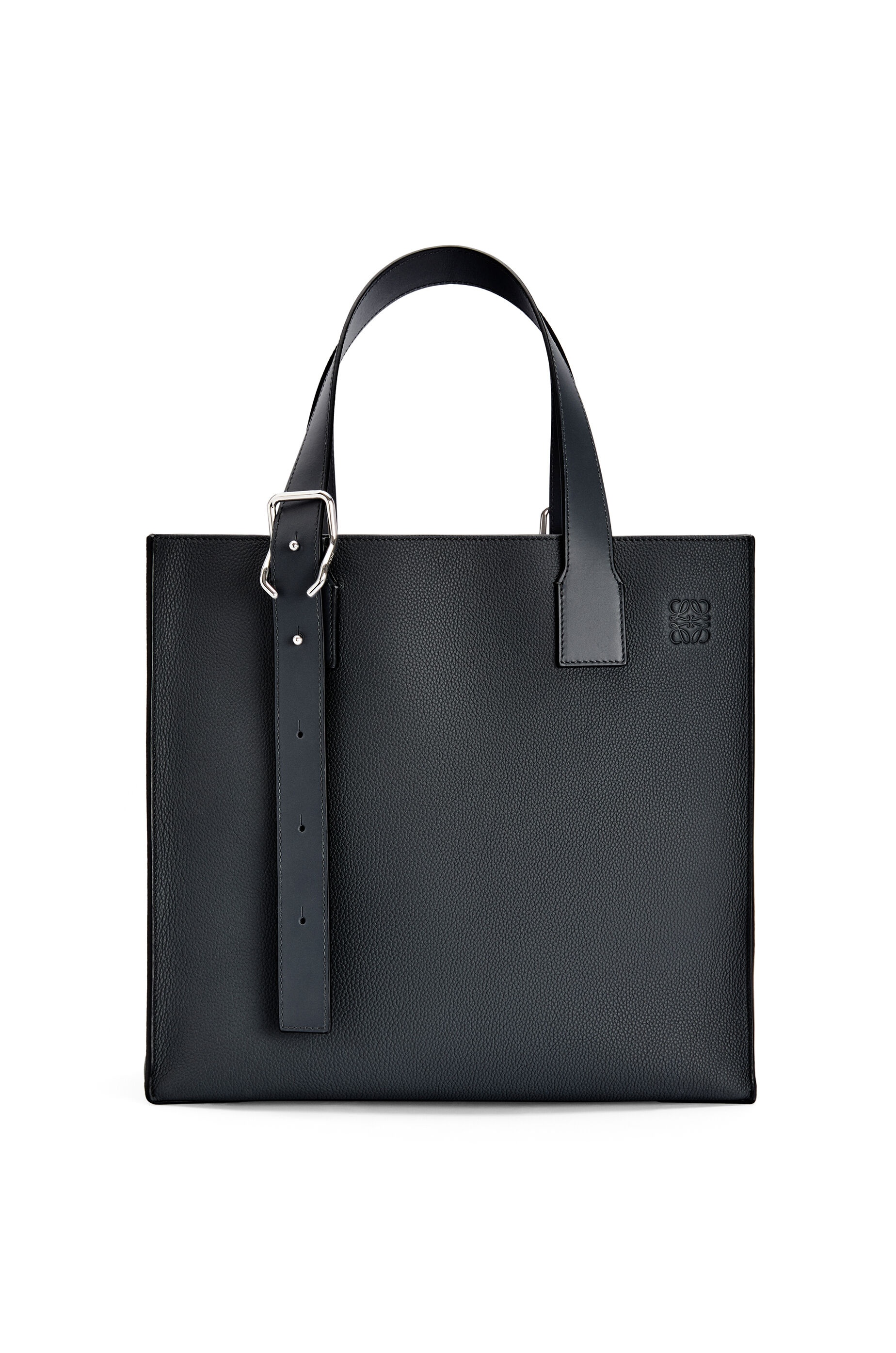 Buckle tote bag in soft grained calfskin - 1