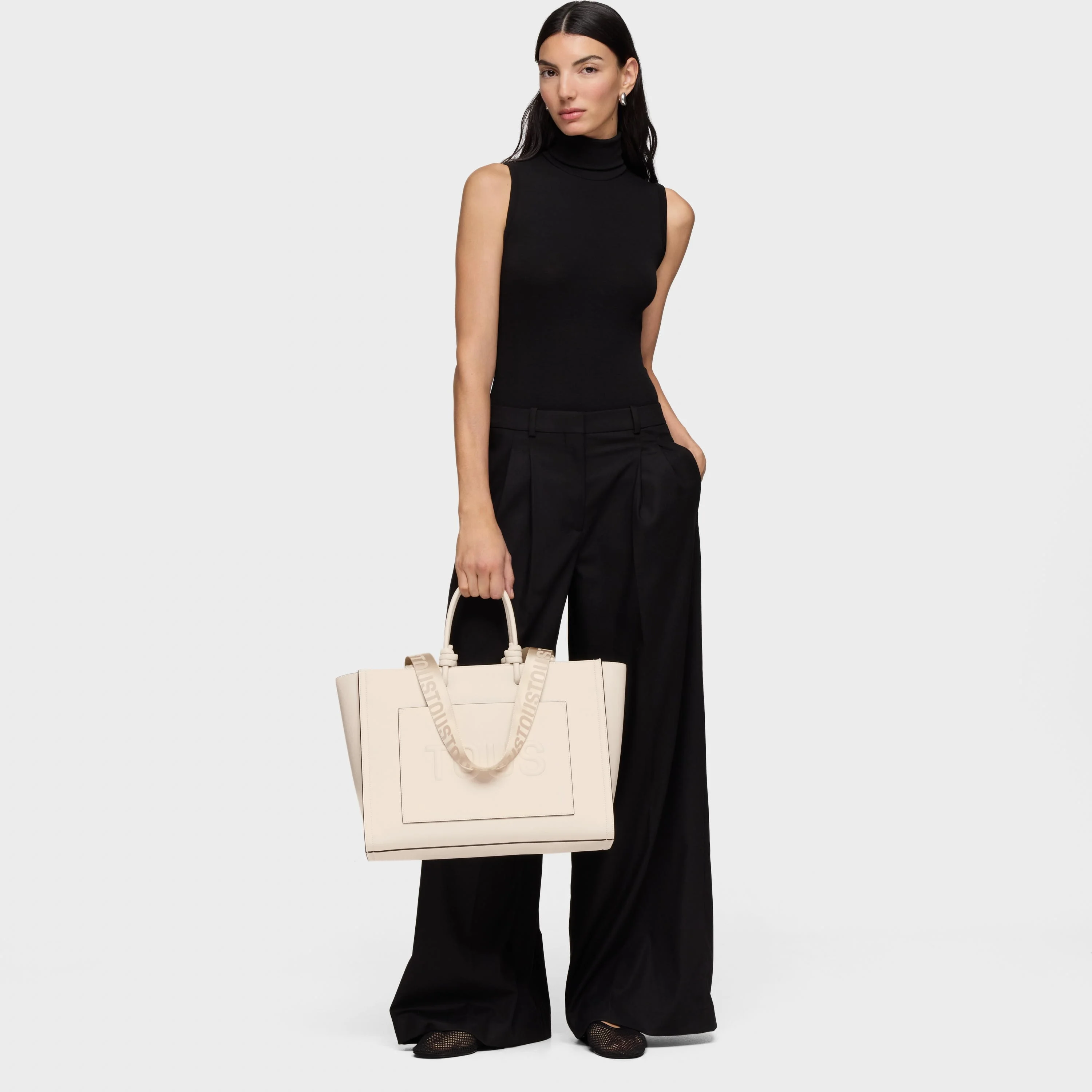 Large beige Amaya Shopping bag TOUS La Rue New - 1