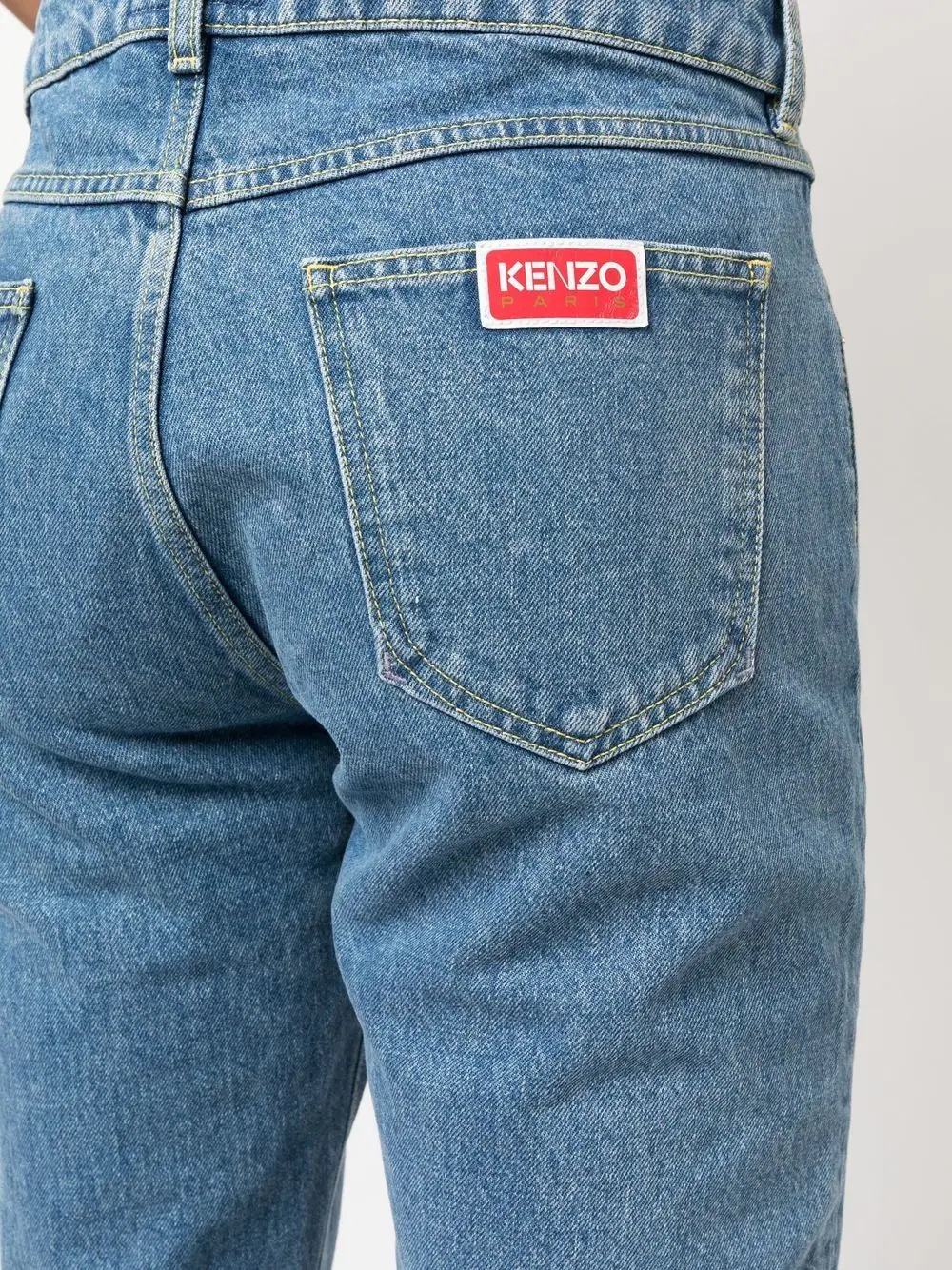 mid-rise straight-leg jeans - 5