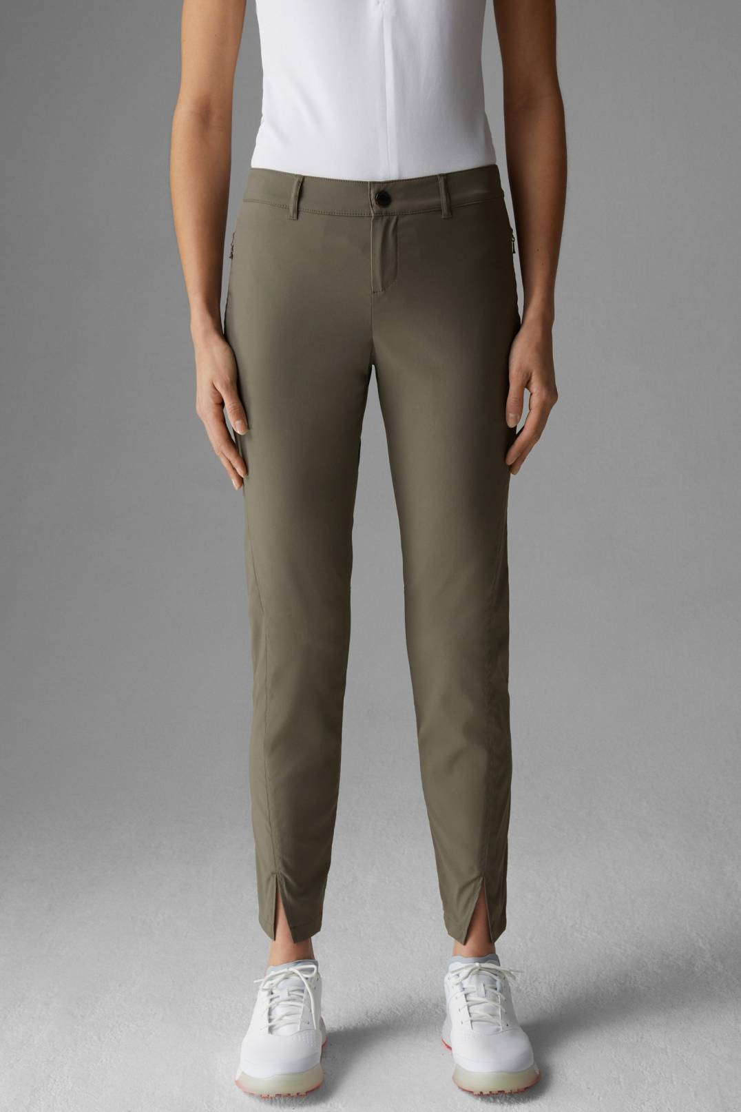TESJA FUNCTIONAL CHINOS IN OLIVE GREEN - 2