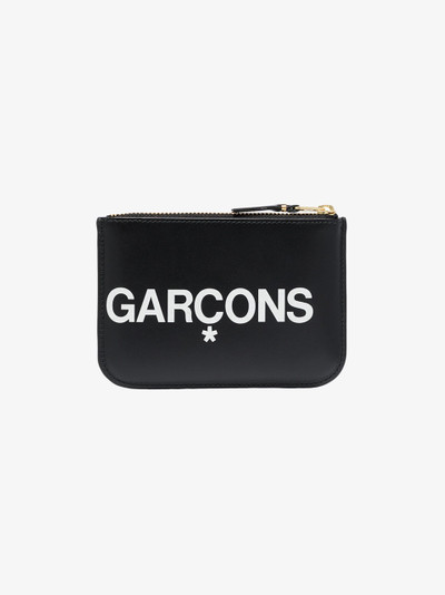 Comme Des Garçons black logo leather wallet outlook