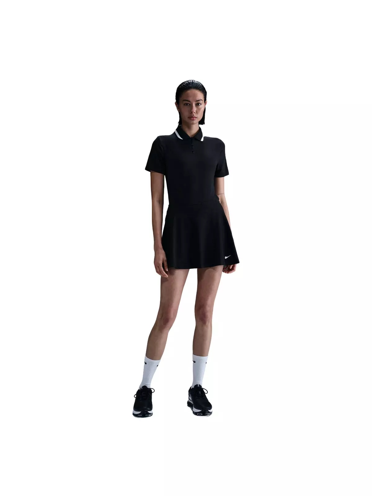 Women's Dri-FIT Tour Short-Sleeve Golf Polo -Black - 4