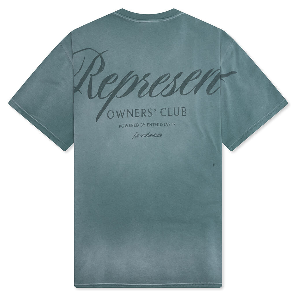 OWNER CLUB SCRIPT T-SHIRT - VINTAGE GREEN - 2